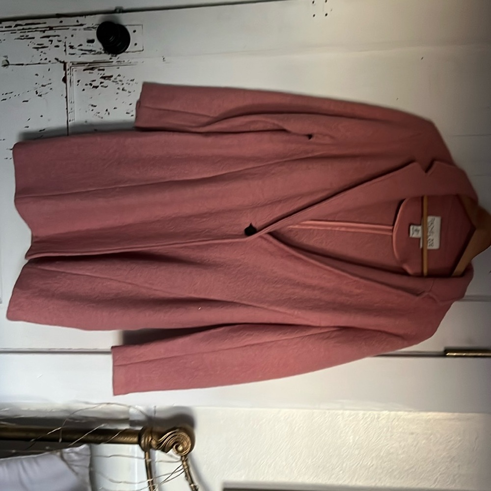 Rachel Zoe pink coat